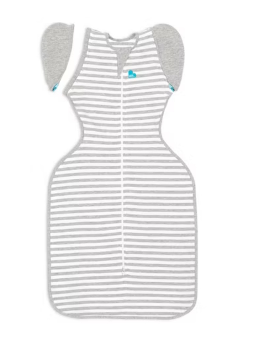 Love to Dream Swaddle Wrap Up Transition Bag - Cotton 1.0 TOG Gray Stripe - M - Picture 6 of 7
